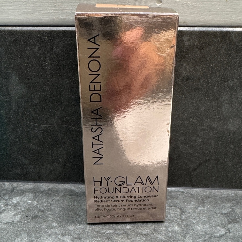 Natasha Denona HY-Glam Foundation - Luxurious Gold Packaging
